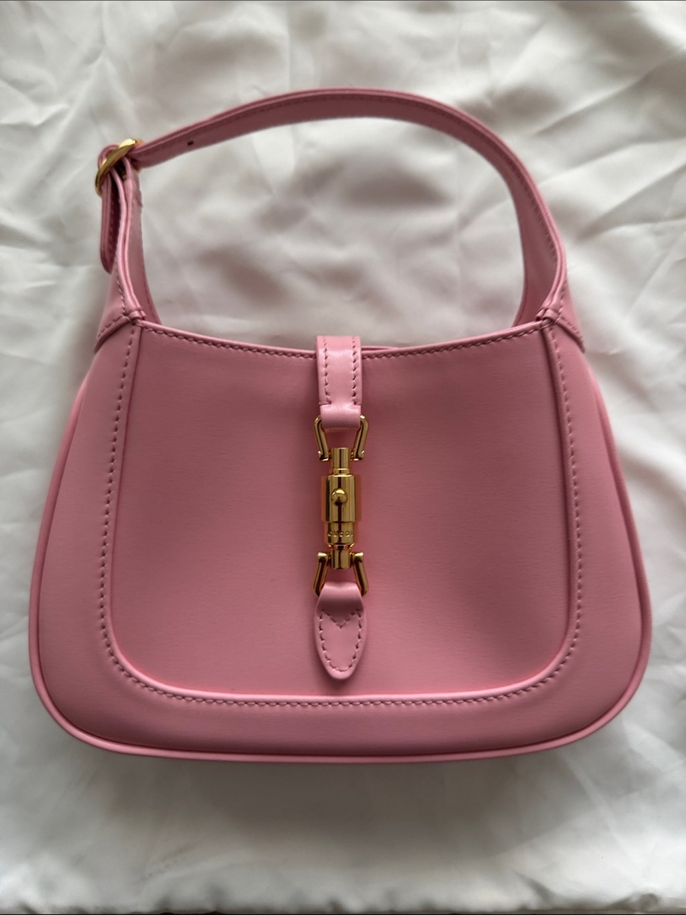 Gucci Light Pink Leather Mini Jackie Bag
